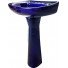 Mexican Talavera Toilet Set Azul Cobalto